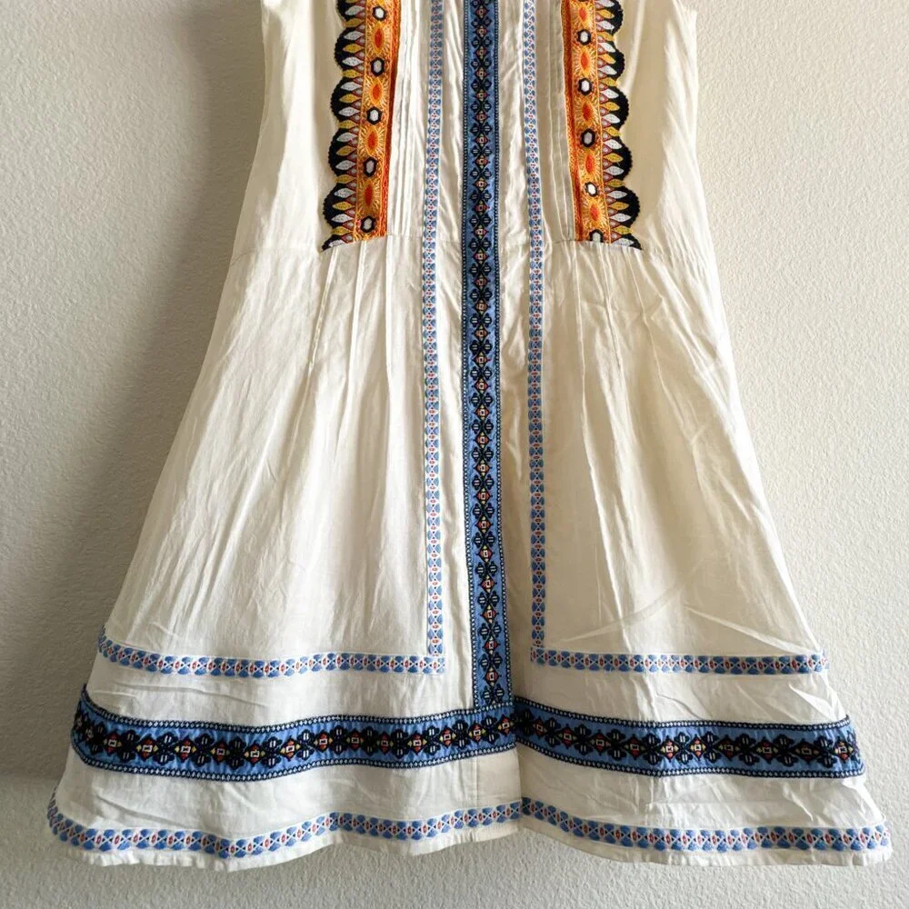Tory Burch Embroidered Adriana Fit & Flare Dress Size 2 - Picture 6 of 15